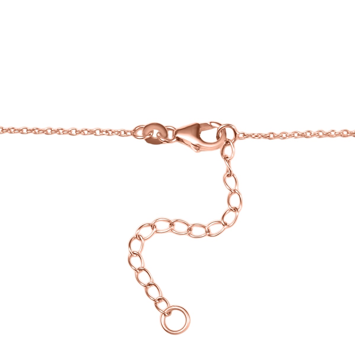 GP Trionfo Collection Premium Niassa Ruby (FF) and White Zircon 5.10 ctw Butterfly Necklace in 18K Vermeil Rose Gold Over Sterling Silver 18 Inches (Del. In 10-12 Days) image number 5