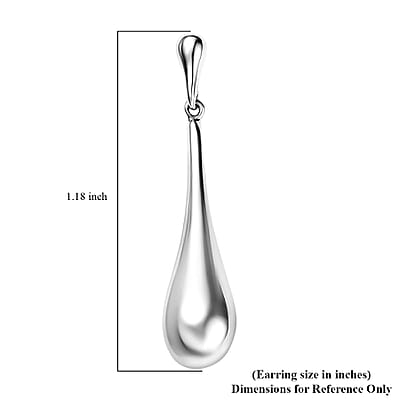 Rhapsody Waterdrop Earrings in 950 Platinum 6.30 Grams