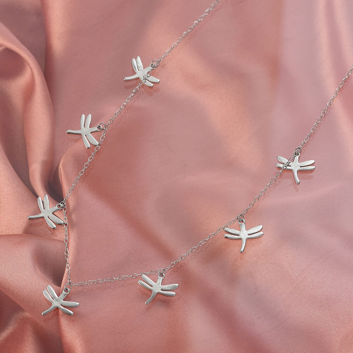 Rhapsody Dragonfly Necklace in 950 Platinum 9.80 Grams 18 Inches image number 1