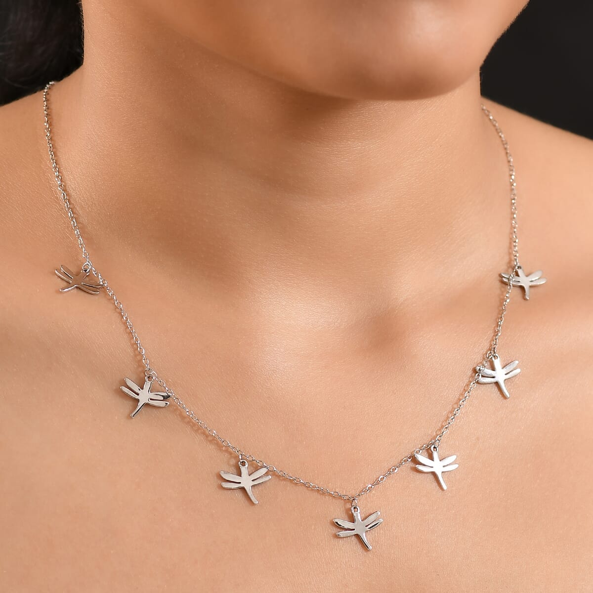 Rhapsody Dragonfly Necklace in 950 Platinum 9.80 Grams 18 Inches image number 2