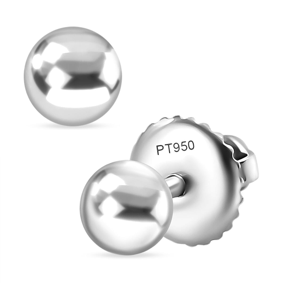 Rhapsody Stud Earrings in 950 Platinum 3.55 Grams image number 0