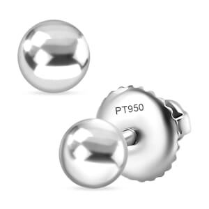 Rhapsody Stud Earrings in 950 Platinum 3.55 Grams