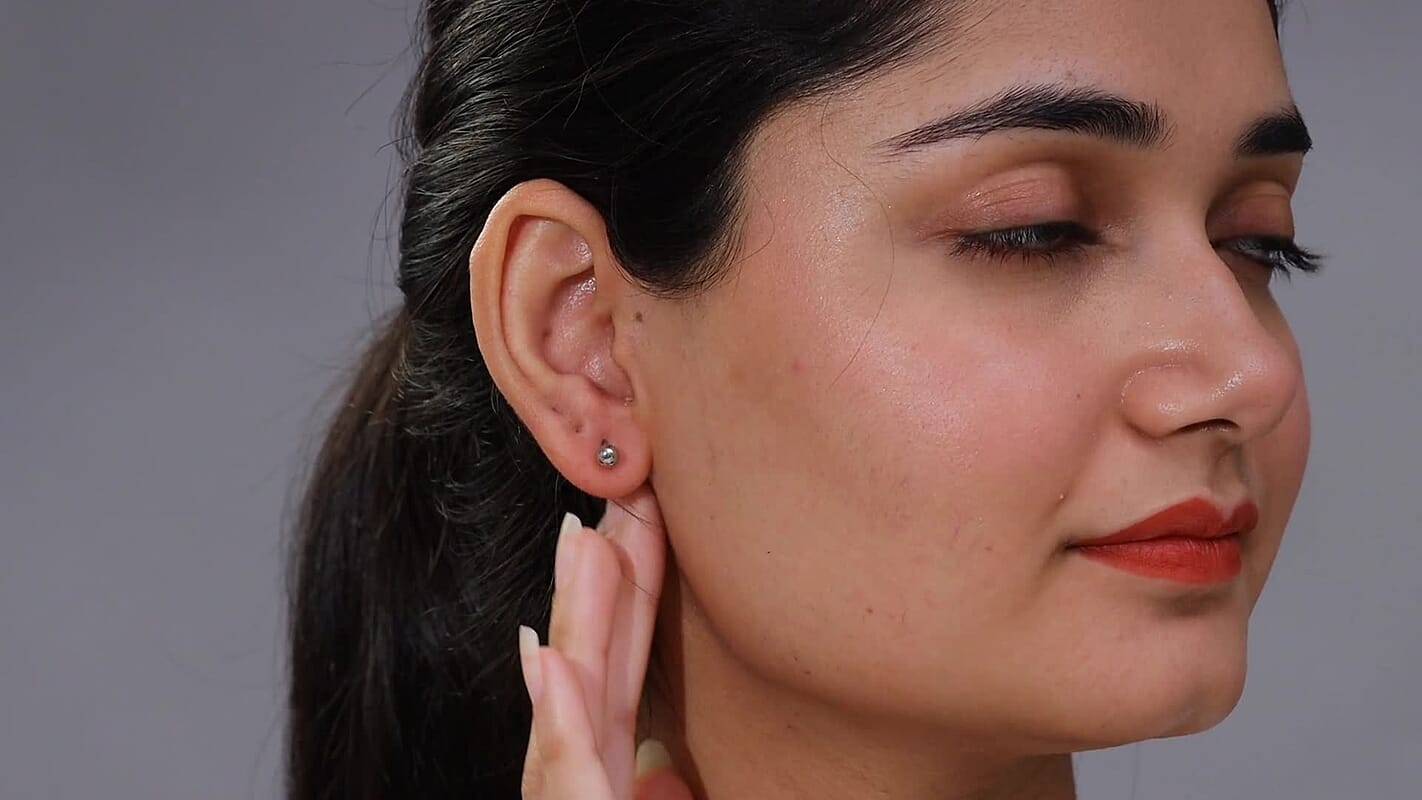 Rhapsody Stud Earrings in 950 Platinum 3.55 Grams