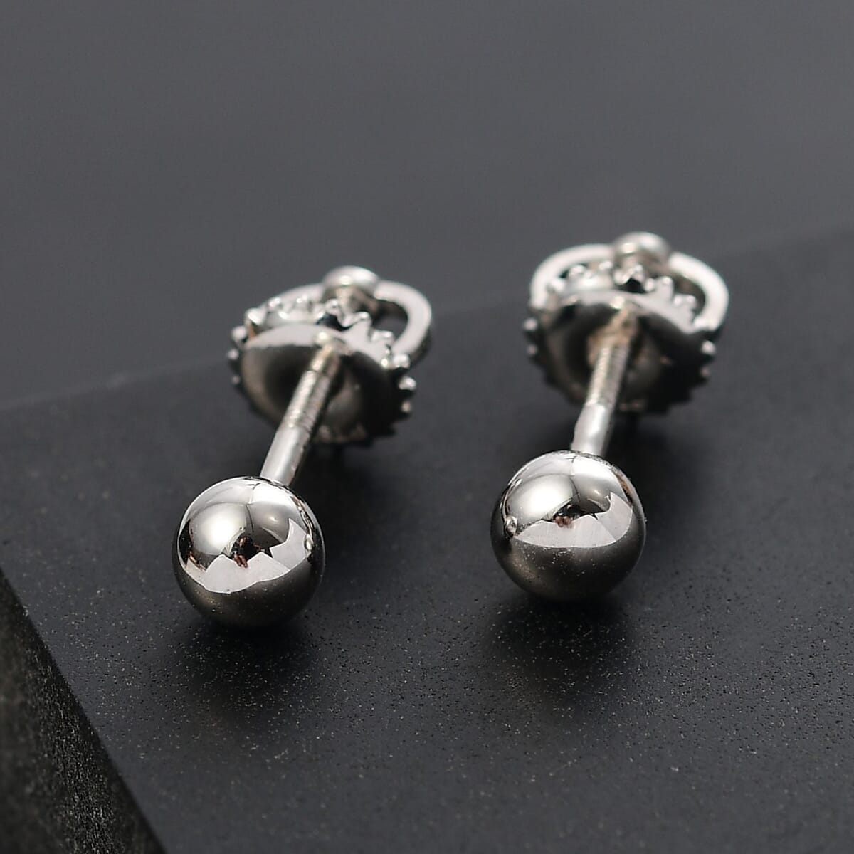 Rhapsody Stud Earrings in 950 Platinum 3.55 Grams image number 1