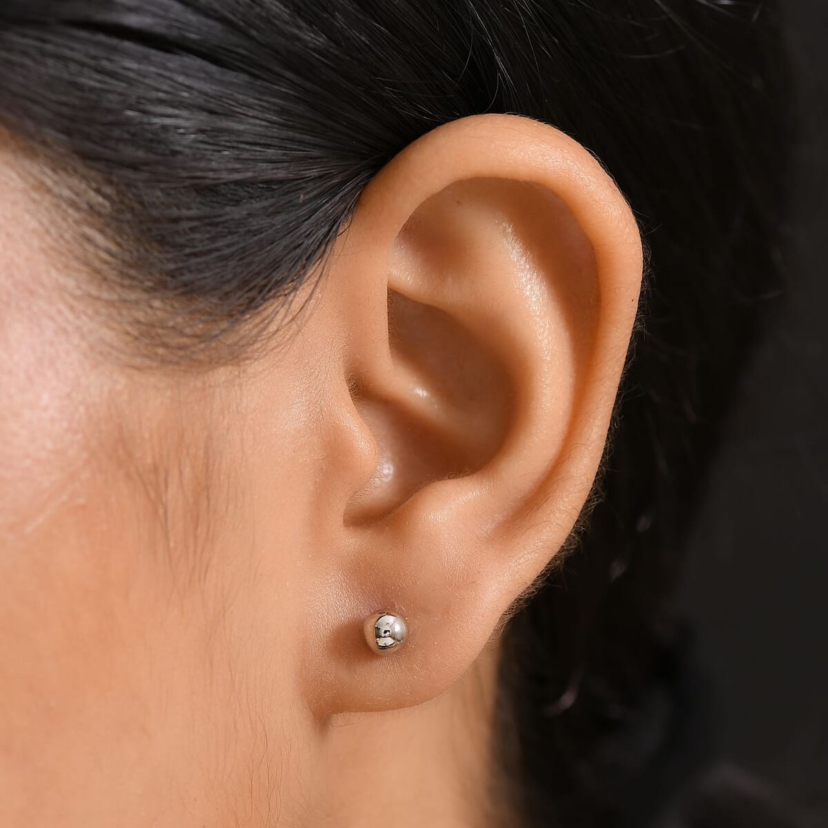 Rhapsody Stud Earrings in 950 Platinum 3.55 Grams image number 2