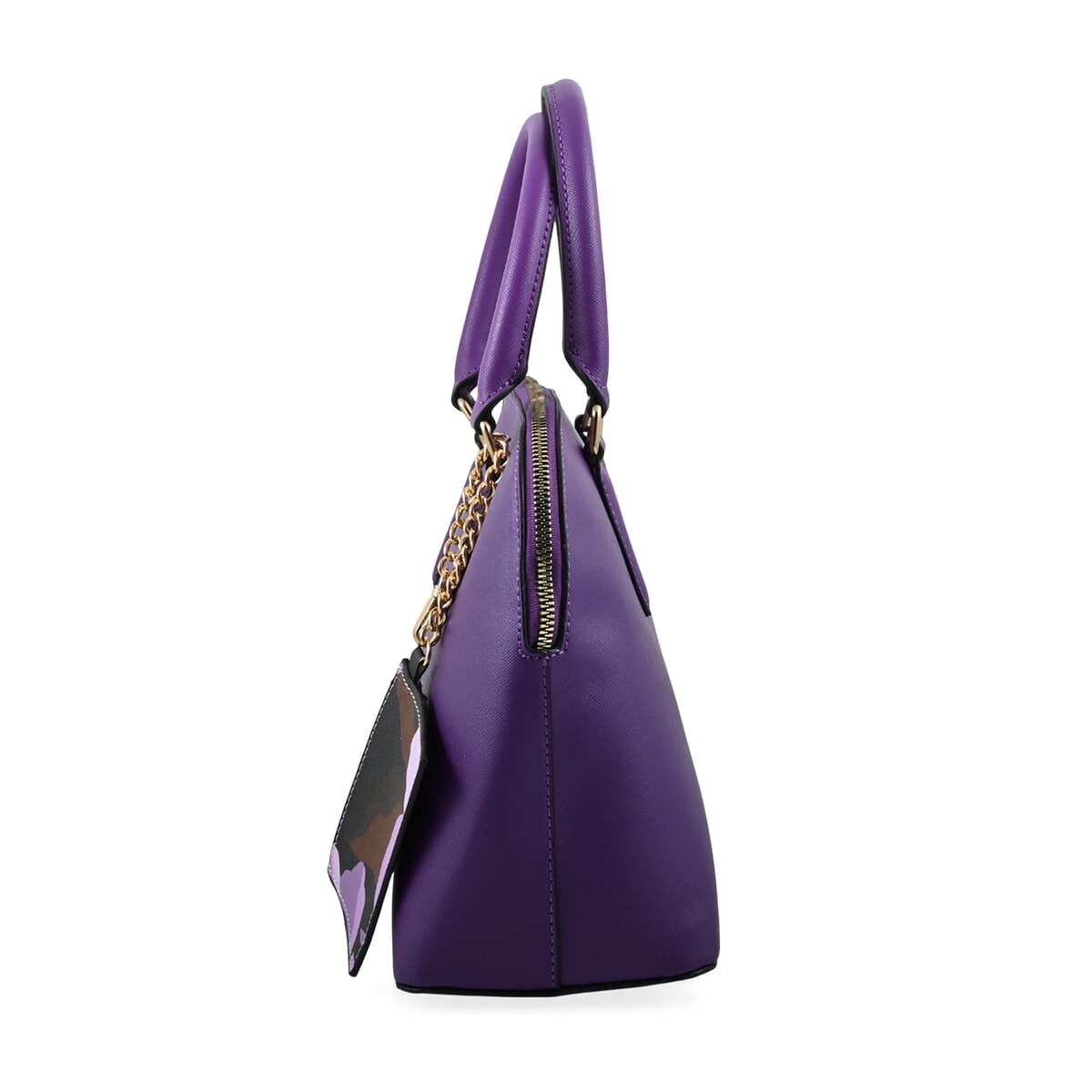 Trina Turk Purple Faux Leather Dome Crossbody Bag image number 1