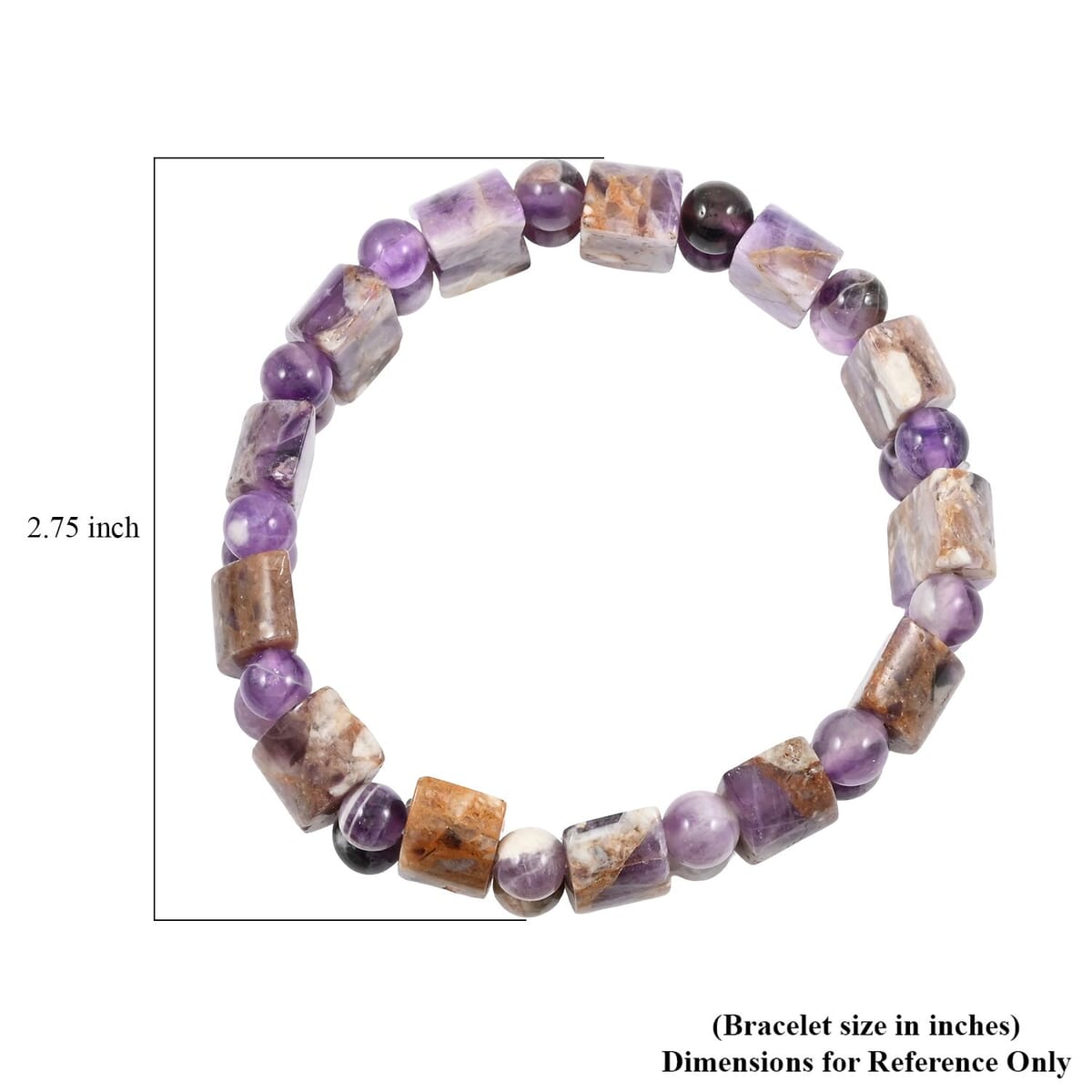 Tanker Amethyst 144.55 ctw Stretch Bracelet image number 3