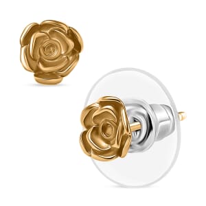D’Joy in 18K Vermeil Yellow Gold Over Sterling Silver Floral Earrings 1.38 Grams
