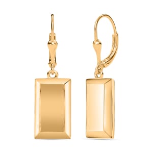 D'Joy 18K Vermeil Yellow Gold Over Sterling Silver Bar Earrings 3.30 Grams