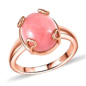 Vinicunca Peruvian Opal 4.25 ctw Ring in Vermeil RG Over Sterling Silver (Size 8)