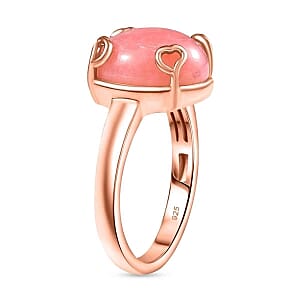 Vinicunca Peruvian Opal 4.25 ctw Ring in Vermeil RG Over Sterling Silver (Size 8)