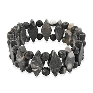 Iron Zebra Jasper Stretch Bracelet 161.05 ctw