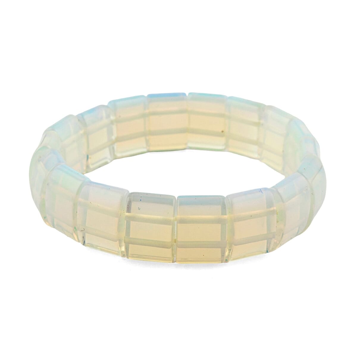 White Opalite 157.25 ctw Stretch Bracelet image number 0