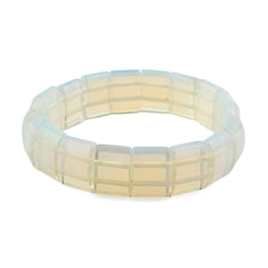 White Opalite 157.25 ctw Stretch Bracelet
