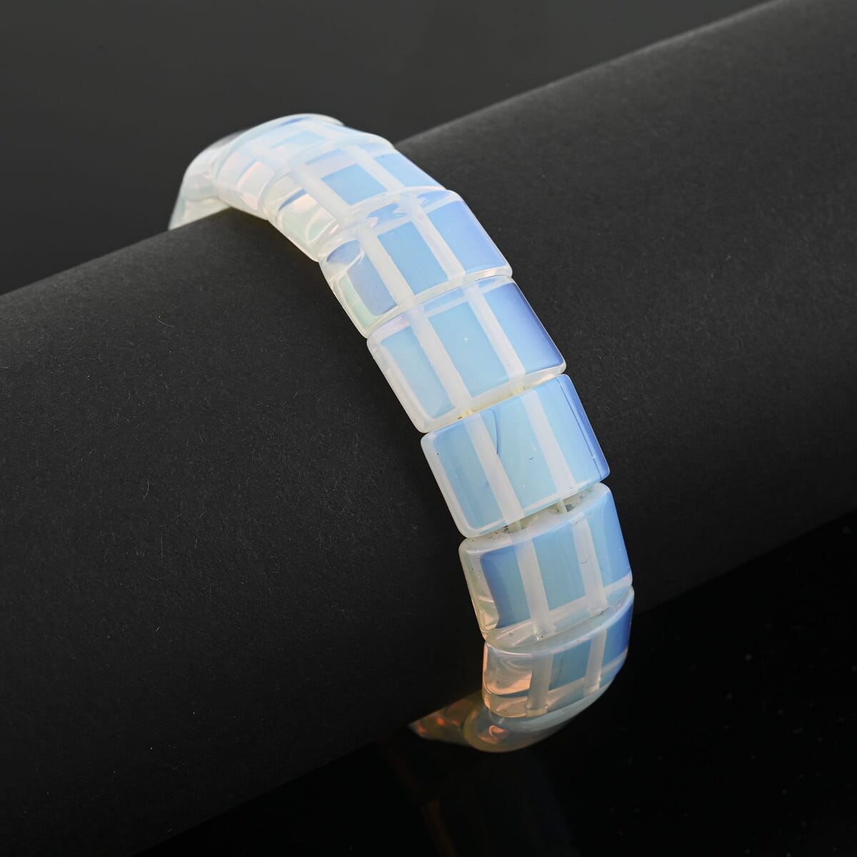 White Opalite 157.25 ctw Stretch Bracelet image number 1