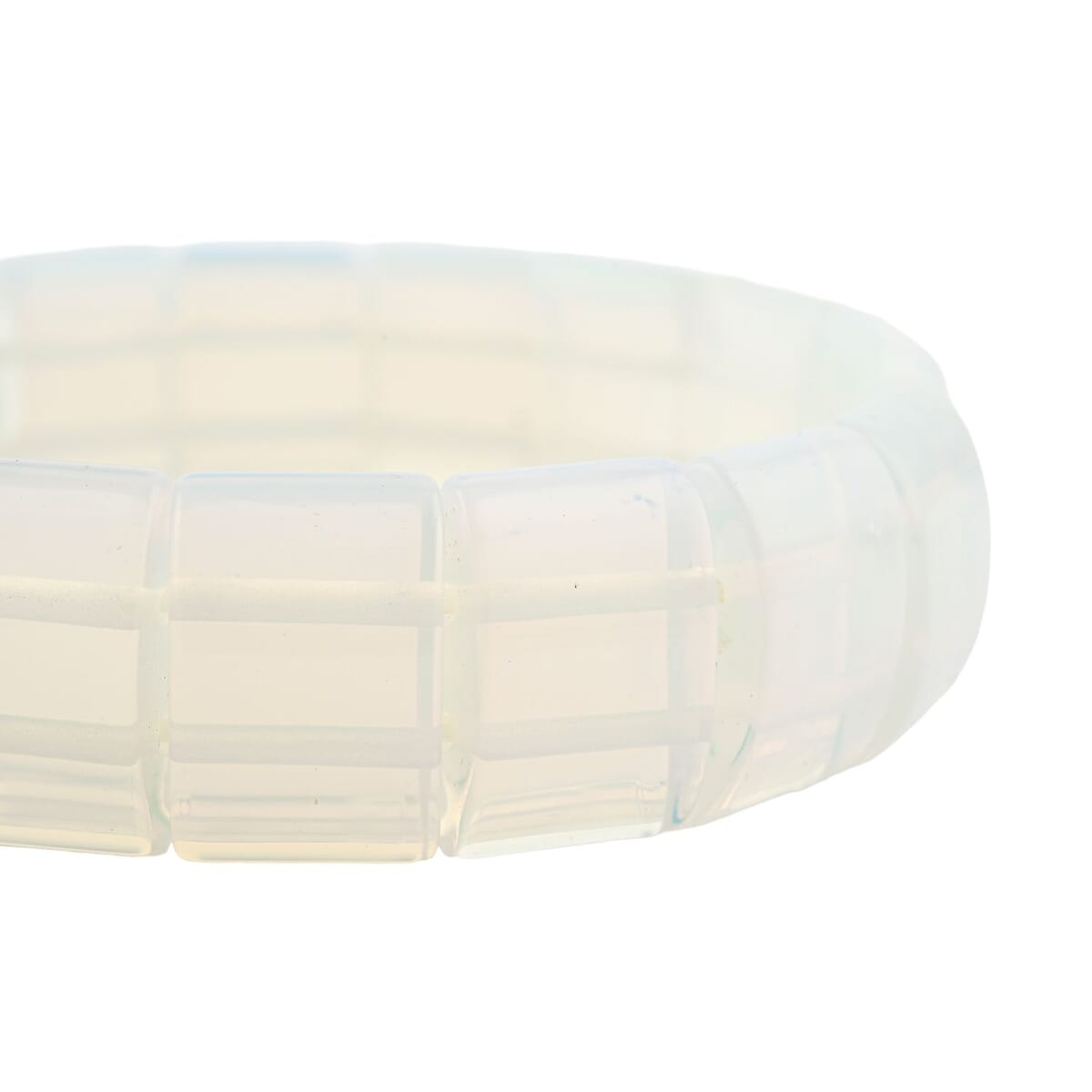 White Opalite 157.25 ctw Stretch Bracelet image number 2