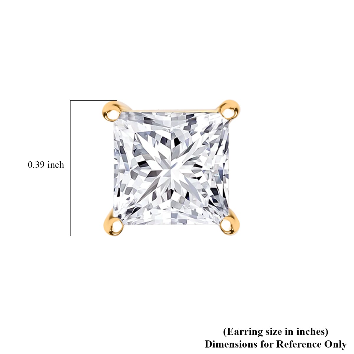 Luxuriant Lab Grown Diamond G VS 3.00 ctw Stud Earrings in 14K Yellow Gold  image number 4