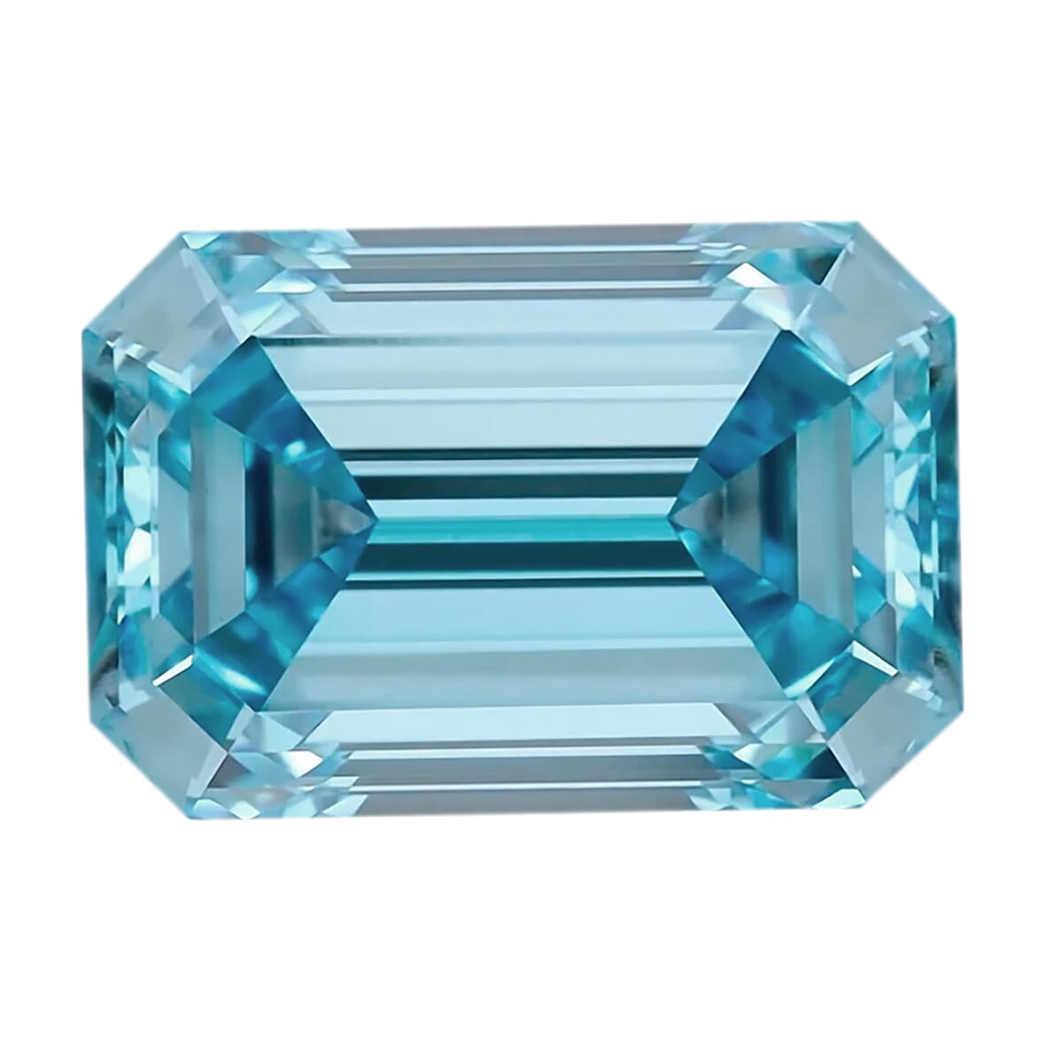 IGI Certified Luxuriant Lab Grown Blue Diamond (Emerald Cut) (VS2) 2.00 ctw image number 0