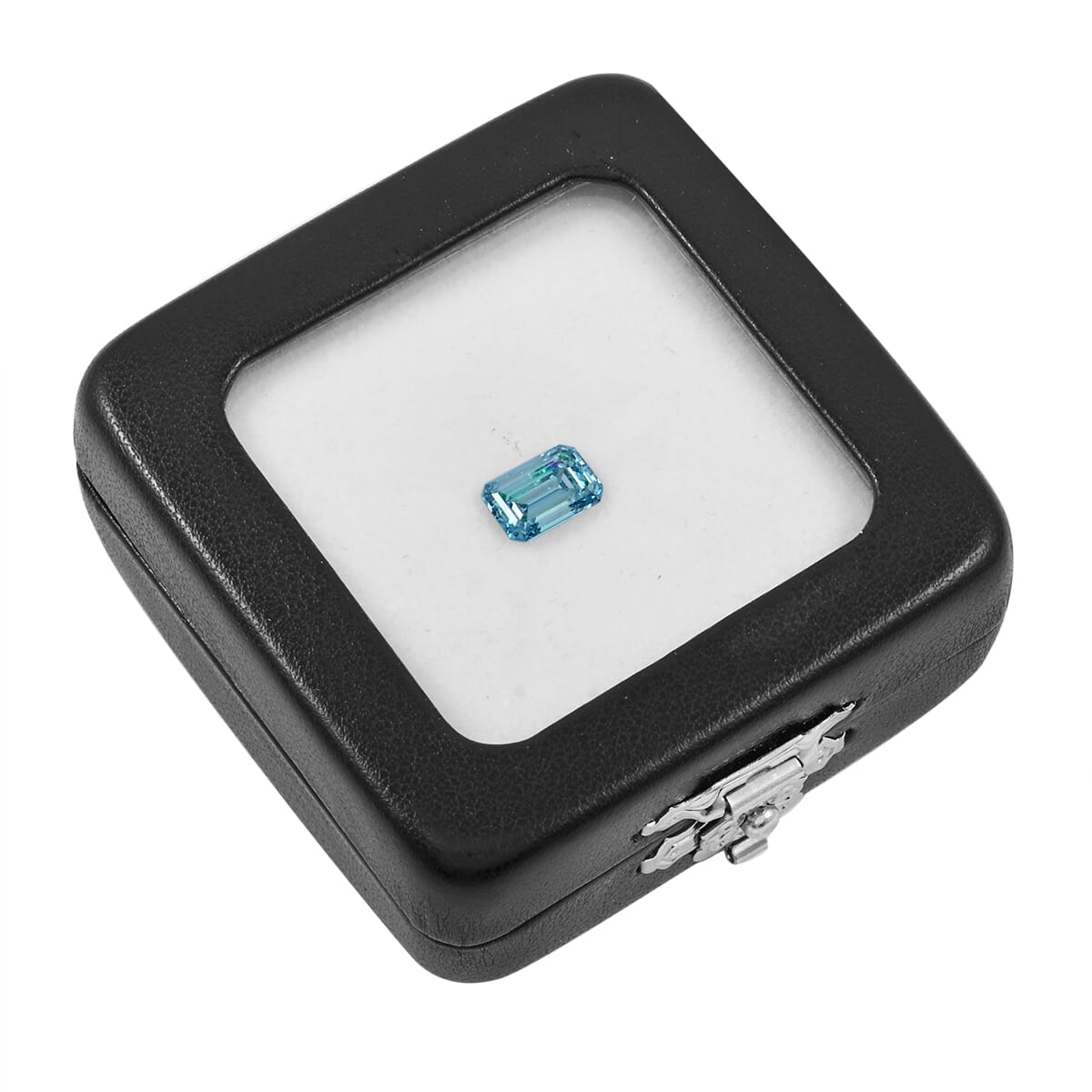 IGI Certified Luxuriant Lab Grown Blue Diamond (Emerald Cut) (VS2) 2.00 ctw image number 3