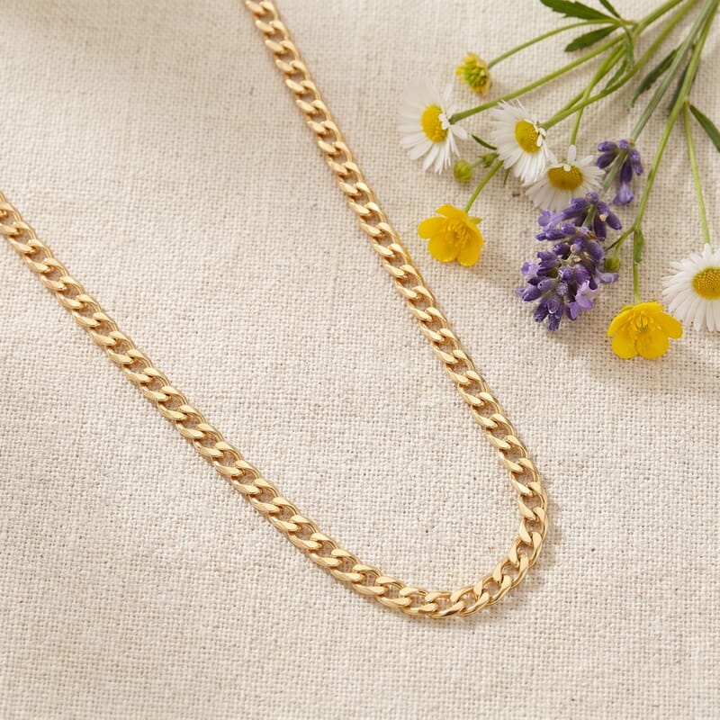 14K Yellow Gold 2.5mm Cuban Necklace 20 inches 3 Grams