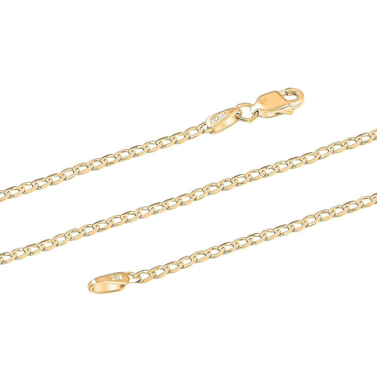 14K Yellow Gold 2.5mm Cuban Necklace 20 inches 3 Grams image number 4