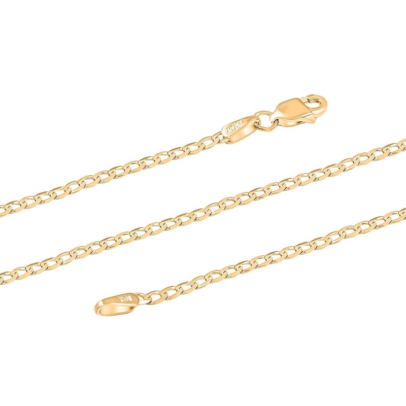 14K Yellow Gold 2.5mm Cuban Necklace 20 inches 3 Grams