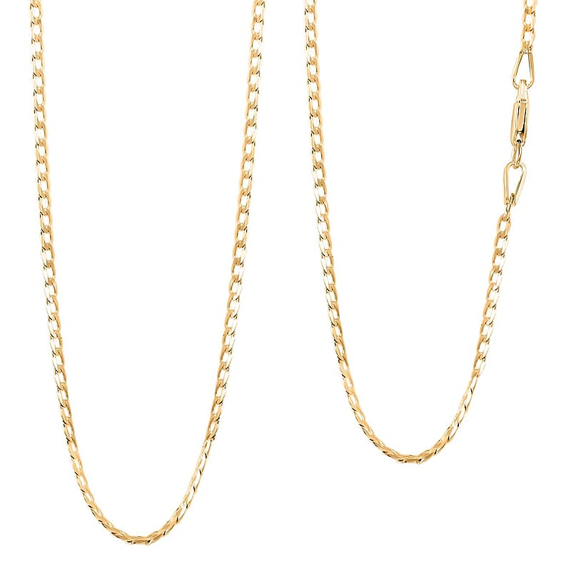 14K Yellow Gold 2.5mm Cuban Necklace 22 inches 3.3 Grams