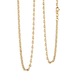 14K Yellow Gold 3mm Filk Chain Necklace 24 Inches 5.93 Grams