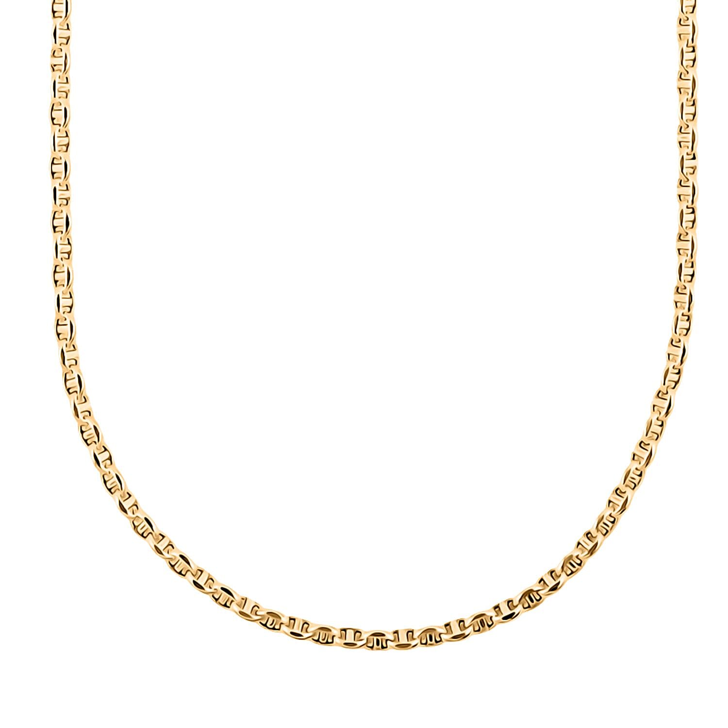 14K Yellow Gold 3mm Filk Chain Necklace 24 Inches 5.93 Grams