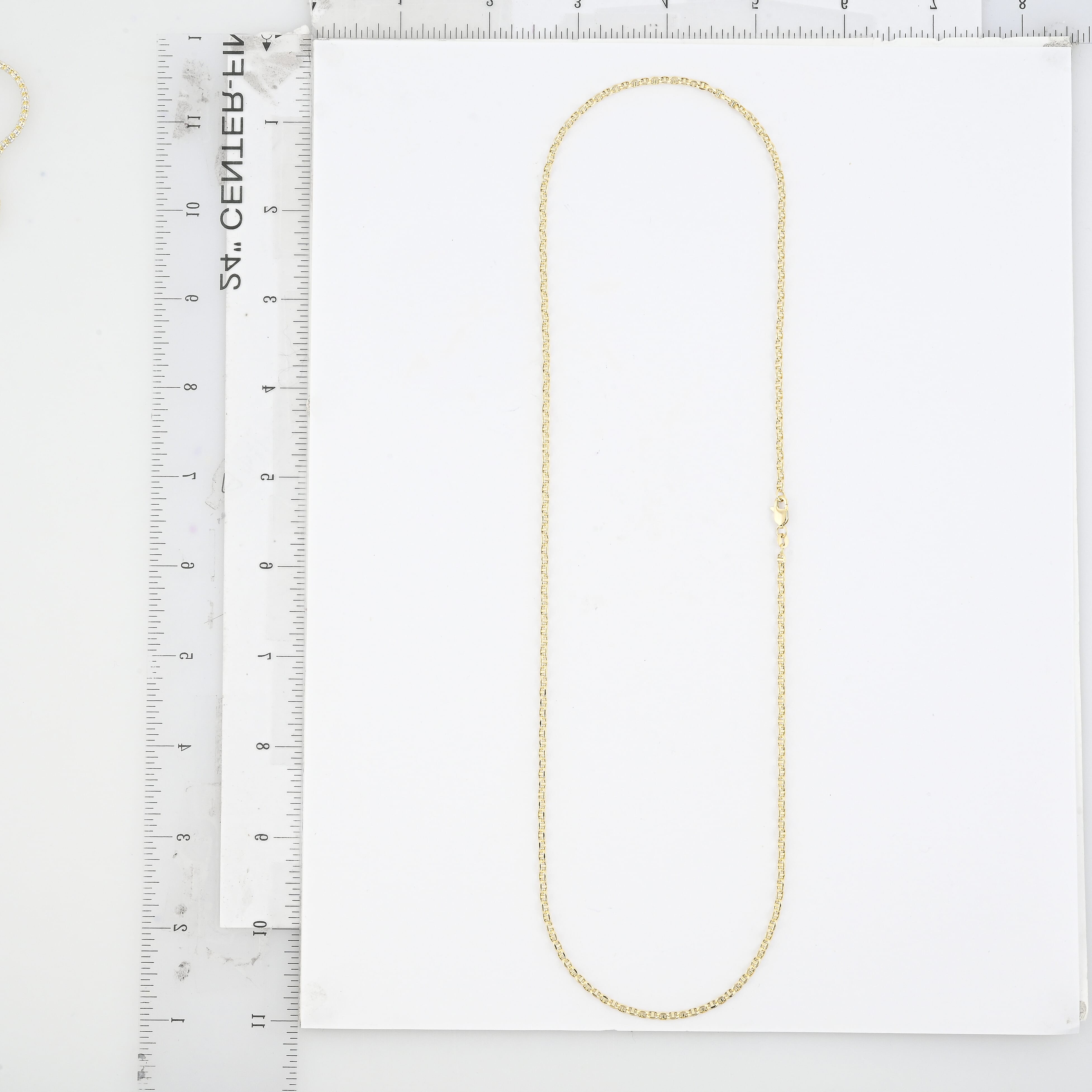 14K Yellow Gold 3mm Filk Chain Necklace 24 Inches 5.93 Grams