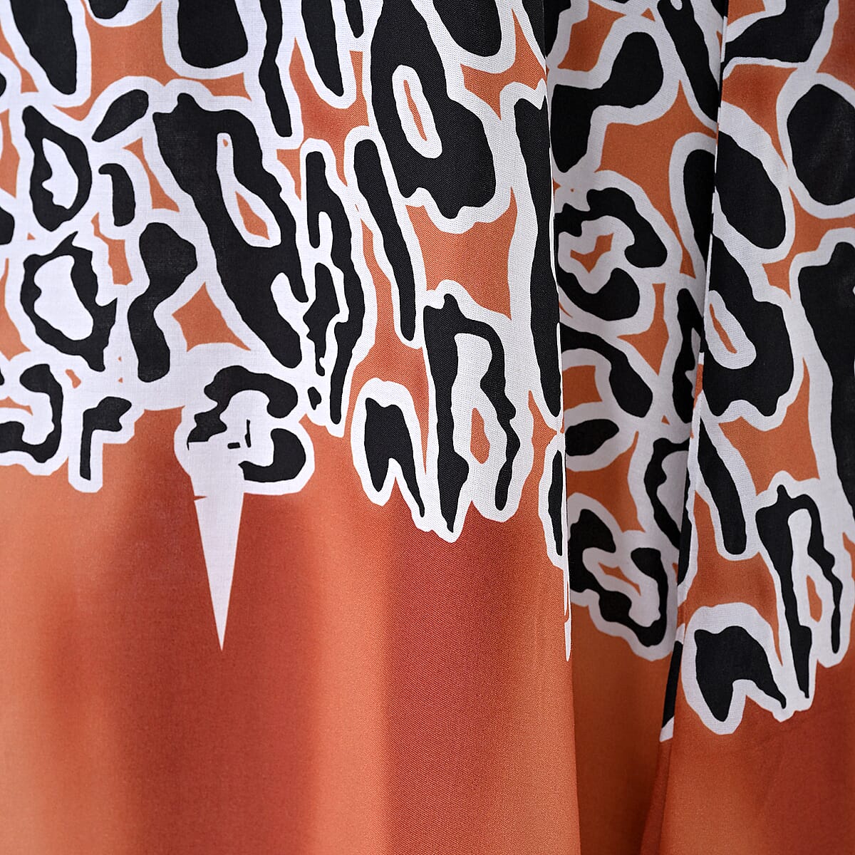 TAMSY Rust Leopard Sleeveless A-Line Midaxi Dress - One Size Fits Most image number 6