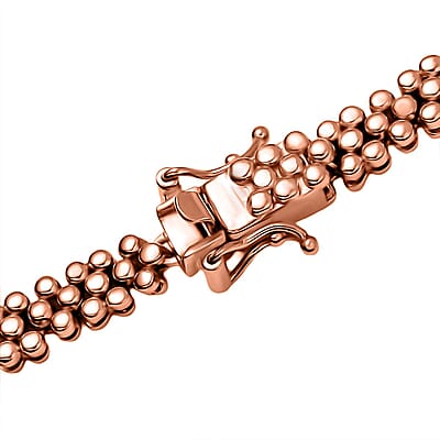 D'Joy Natural Champagne Zircon 12.30 ctw Necklace 18 Inches in 18K Vermeil Rose Gold Over Sterling Silver