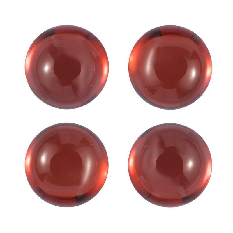 Mozambique Garnet Set of 4 (Rnd 5 mm) 2.31 ctw Loose Gemstone