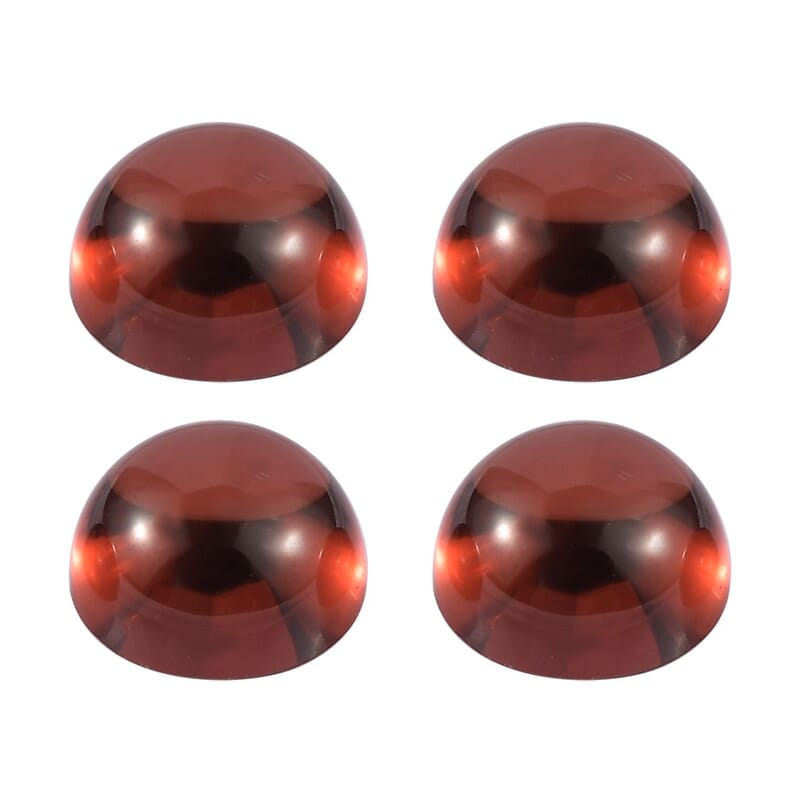 Mozambique Garnet Set of 4 (Rnd 5 mm) 2.31 ctw Loose Gemstone