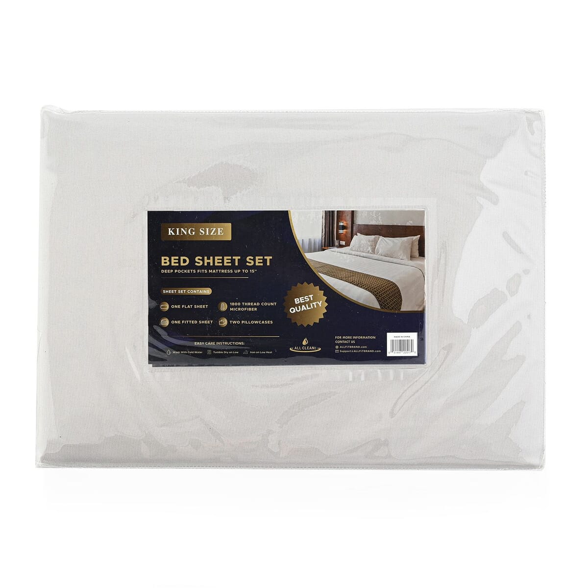 Iman Beige Bed Sheet - King image number 0