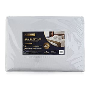 Iman Grey Bed Sheet - King