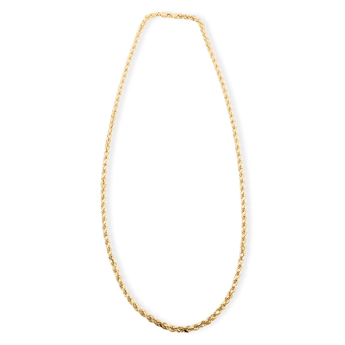 10K Yellow Gold 4mm Rope Chain Necklace 26 Inches 8.70 Grams image number 4