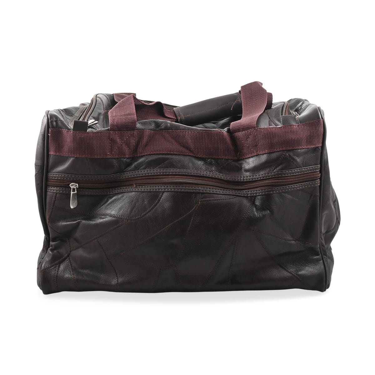 Chunma Brown Leather Duffle Bag image number 1