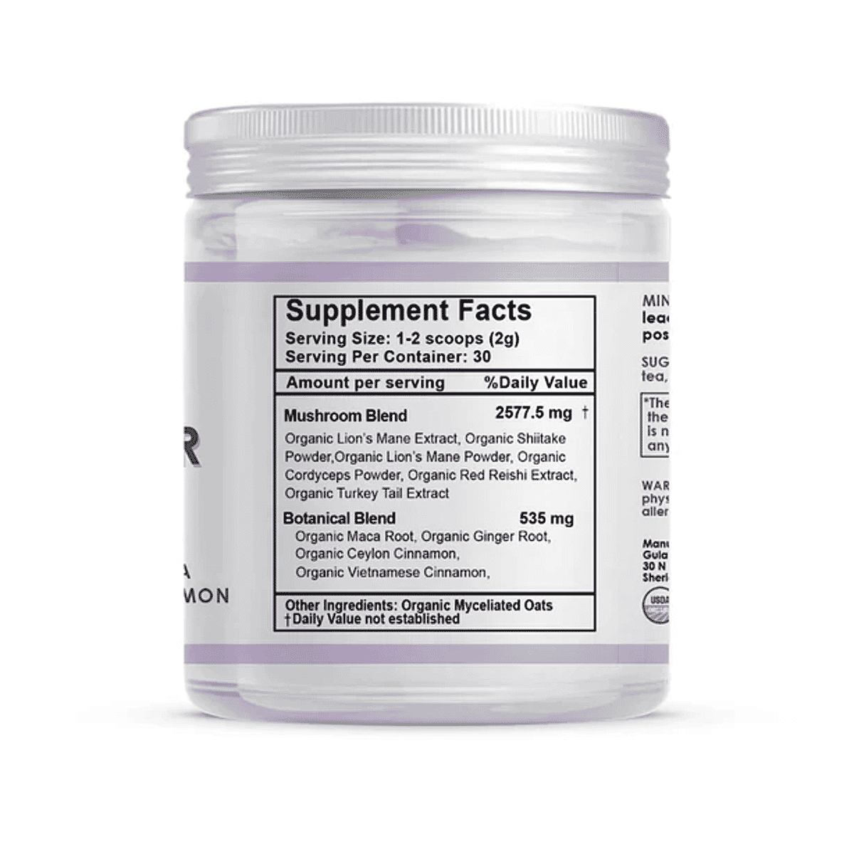 Gula World Mind Master Mushroom Powder for Brain Health, Energy, & Clarity Dietary Supplement (2.1oz) image number 1