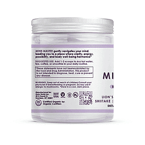 Gula World Mind Master Mushroom Powder for Brain Health, Energy, & Clarity Dietary Supplement (2.1oz)