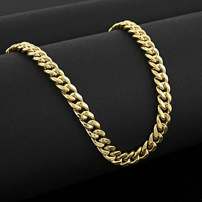 6.2mm Miami Cuban Chain Necklace in 10K Yellow Gold 12.7 Grams 20 Inches