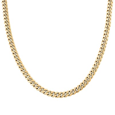 6.2mm Miami Cuban Chain Necklace in 10K Yellow Gold 12.7 Grams 20 Inches