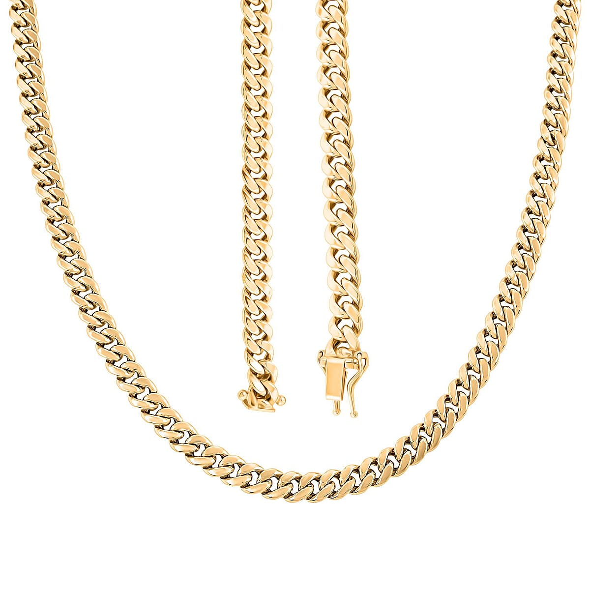 6.2mm Miami Cuban Chain Necklace in 10K Yellow Gold 12.7 Grams 20 Inches image number 3