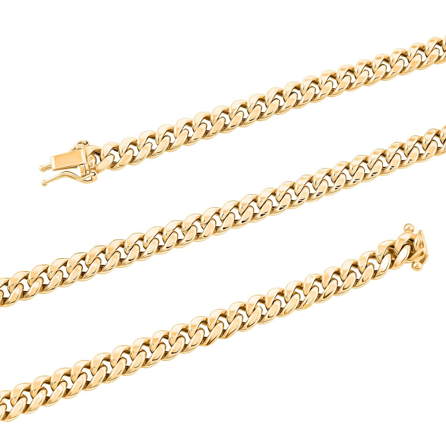 6.2mm Miami Cuban Chain Necklace in 10K Yellow Gold 12.7 Grams 20 Inches