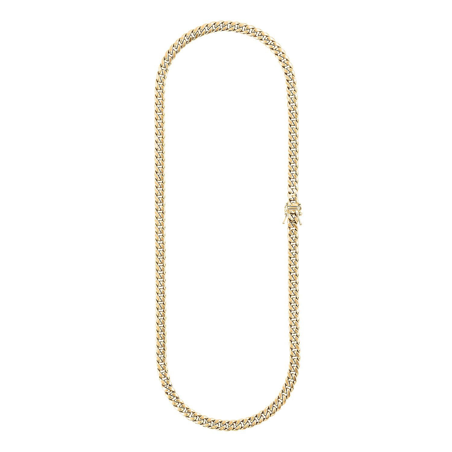 6.2mm Miami Cuban Chain Necklace in 10K Yellow Gold 12.7 Grams 20 Inches