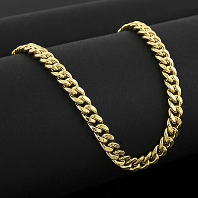 6.2mm Miami Cuban Chain Necklace in 10K Yellow Gold 14.45 Grams 22 Inches