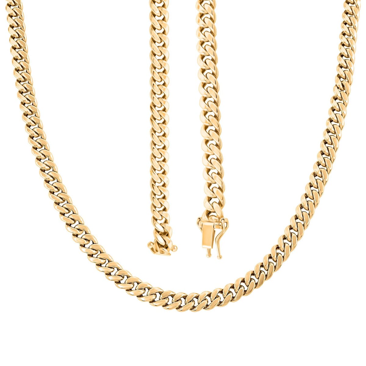 6.2mm Miami Cuban Chain Necklace in 10K Yellow Gold 14.45 Grams 22 Inches image number 3