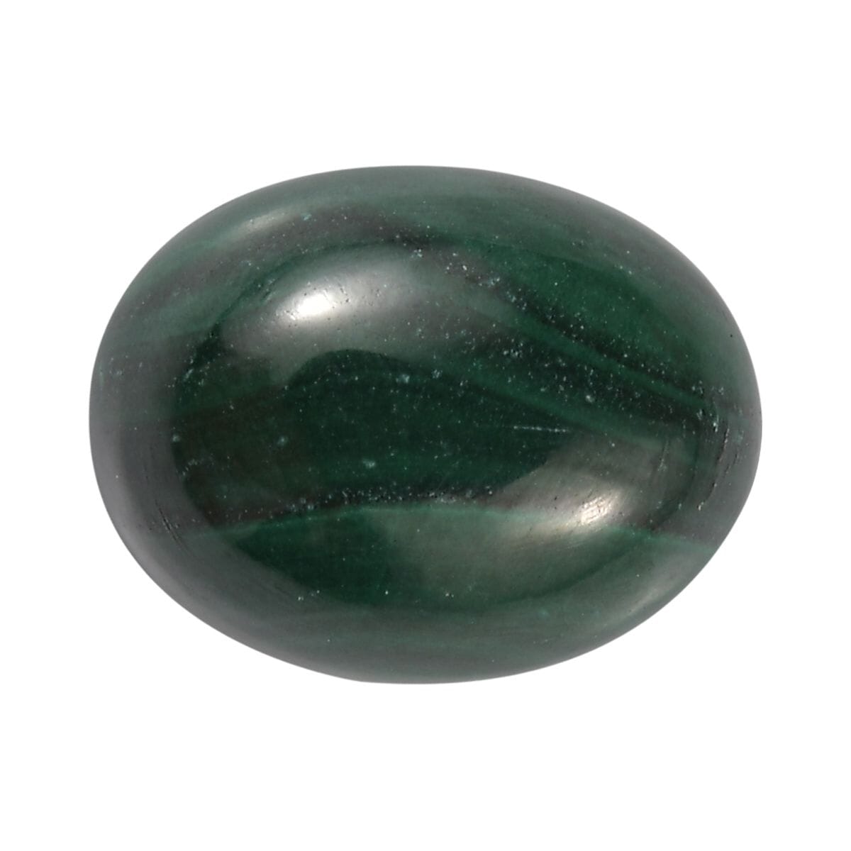 African Malachite (Ovl 9x7 mm) 1.77 ctw Loose Gemstone image number 0