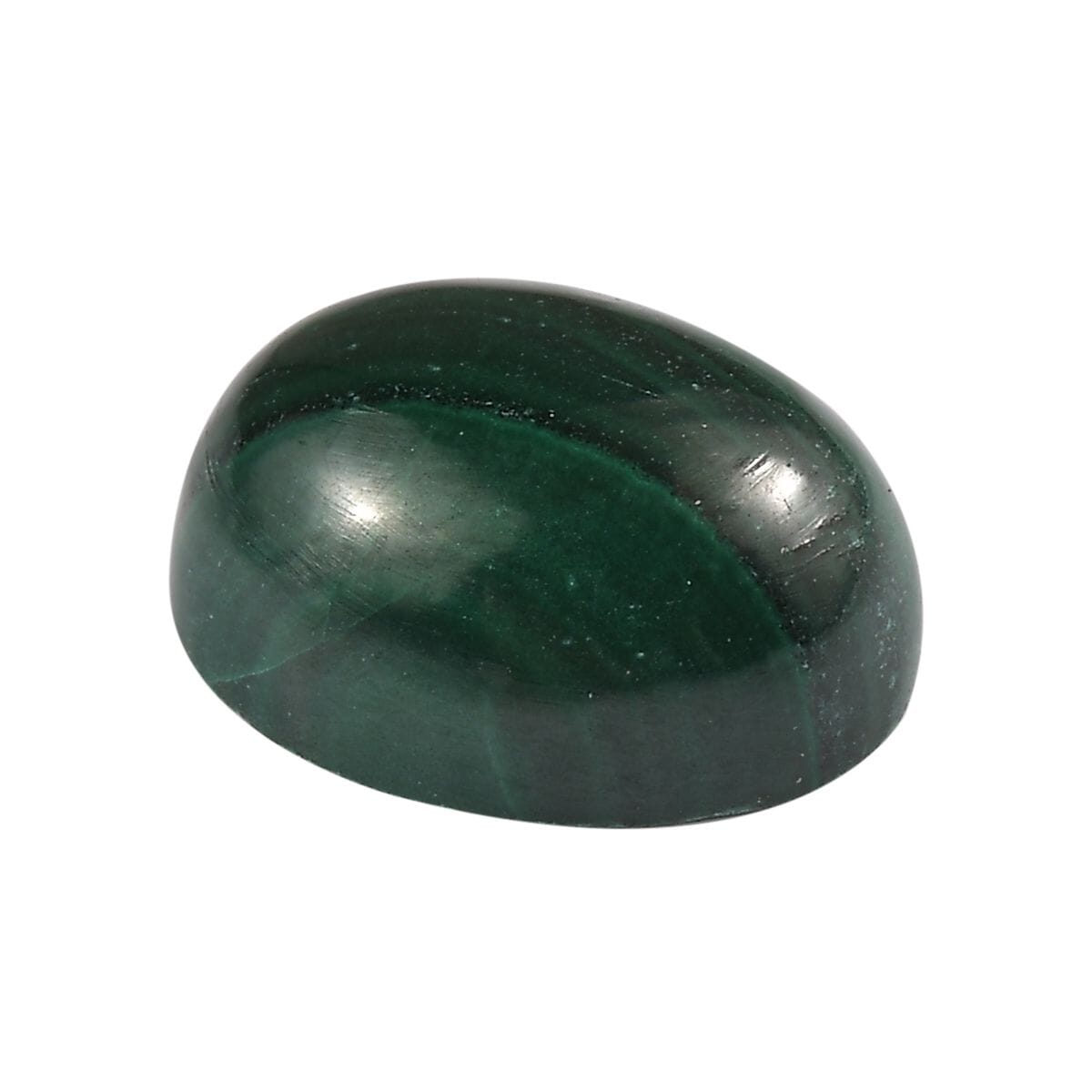 African Malachite (Ovl 9x7 mm) 1.77 ctw Loose Gemstone image number 2