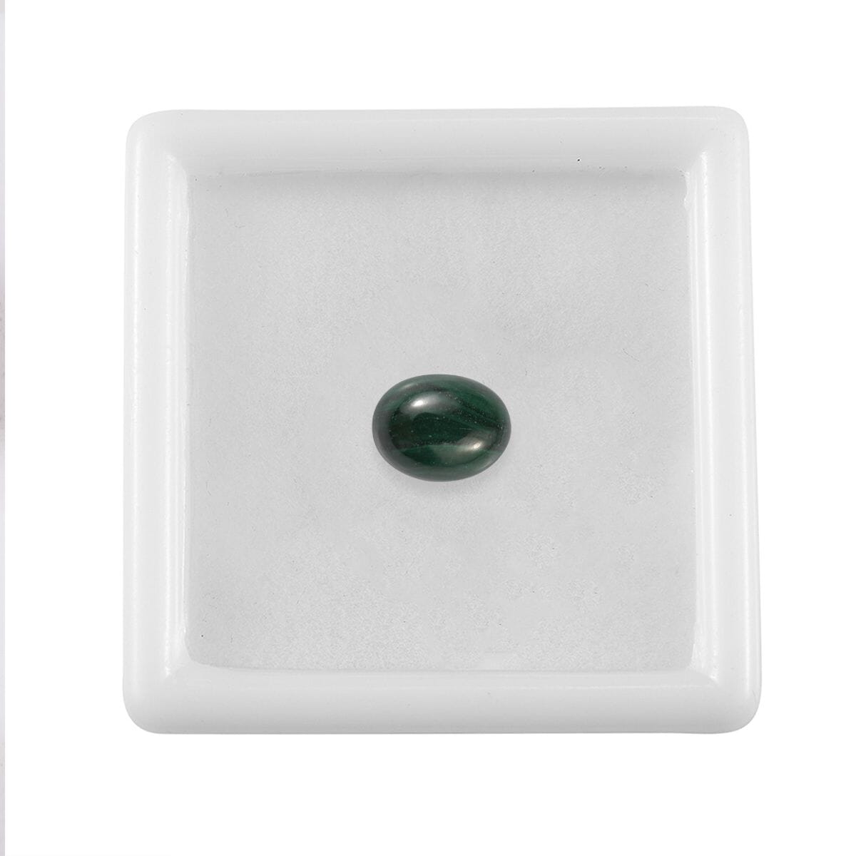 African Malachite (Ovl 9x7 mm) 1.77 ctw Loose Gemstone image number 3